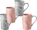 350ml Marble Ceramic Tea & Coffee Mug Set of 6 – Microwave & Dishwasher Safe, Home & Office Cup Set