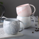 Marble Ceramic Coffee & Tea Cup Set of 6 – Elegant Home & Office Mug Set