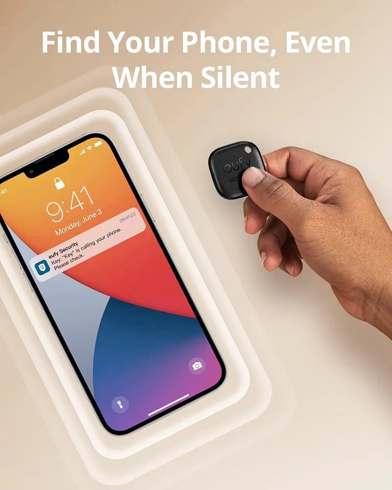 Eufy Security SmartTrack Link – Smart Tracker & Bluetooth Finder for Android, Keys, Bags & Valuables