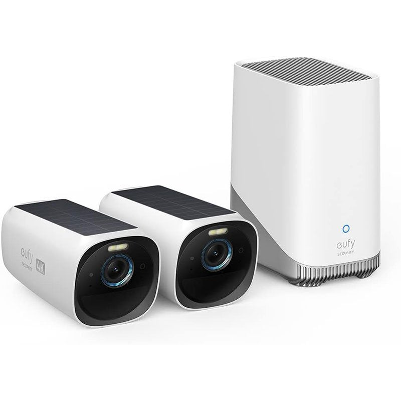 Eufy Security eufyCam 3 2-Cam Kit S330 – Wire-Free Solar Security Camera System with 4K & AI Detection