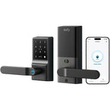 Eufy Security Smart Lever Lock C33 – Fingerprint, WiFi App Control, Easy 15-Min Install, No Drilling