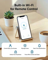 Eufy Security Smart Lever Lock C33 – Fingerprint, WiFi App Control, Easy 15-Min Install, No Drilling