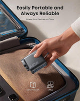 Anker 140W 4-Port GaN Laptop & Multi-Device Charger – Dual USB-C PD 3.1, HD Display, UK Plug