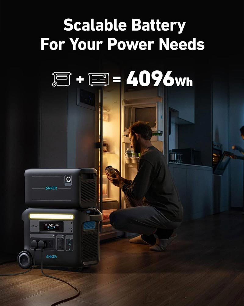 Anker SOLIX F2000 Portable Power Station 2048Wh 2400W – GaNPrime PowerHouse 767, Solar Generator & Home Backup Power