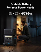 Anker SOLIX F2000 Portable Power Station 2048Wh 2400W – GaNPrime PowerHouse 767, Solar Generator & Home Backup Power
