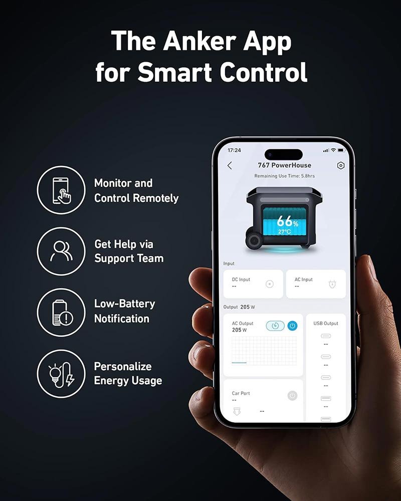 Anker SOLIX F2000 Portable Power Station 2048Wh 2400W – GaNPrime PowerHouse 767, Solar Generator & Home Backup Power