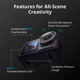 DJI Osmo Action 5 Pro Standard Combo – 40MP 4K120 Action Camera, 4Hr Battery, OLED Screens, IP68 Waterproof