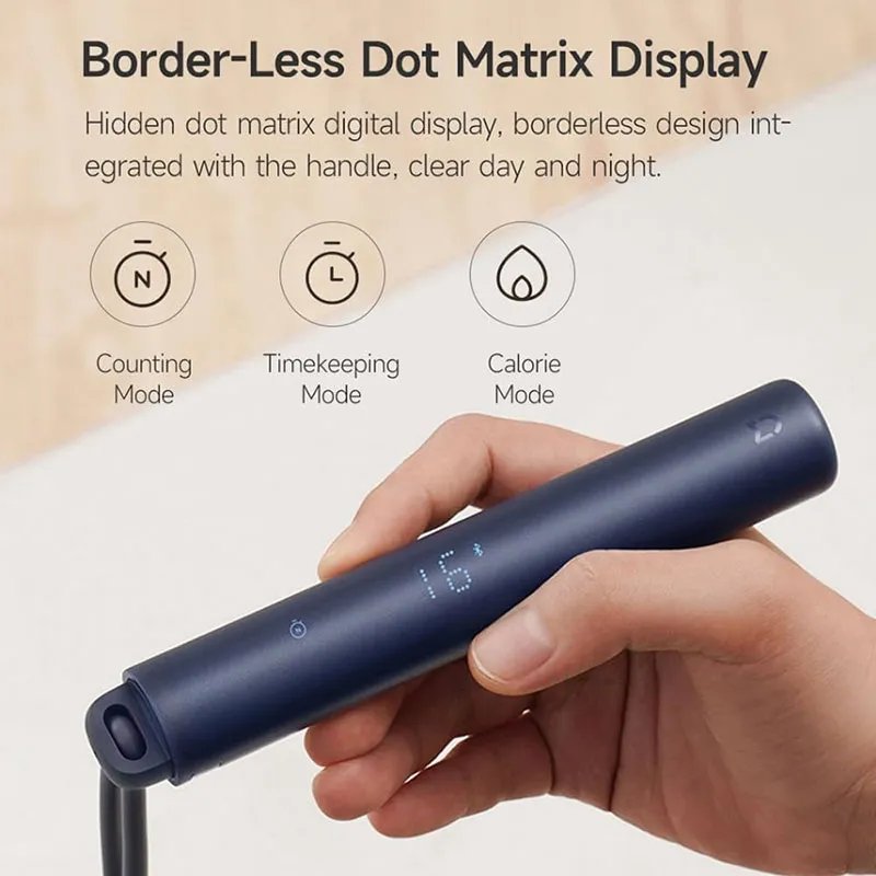 Xiaomi Smart Jump Rope – Bluetooth App, Motion Sensing, Tracks Jumps, Calories & Duration