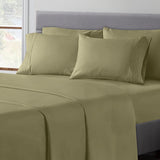 Superfine 100% Cotton Bed Sheet Set – 6 Piece Fitted Sheet, Flat Sheet & Pillowcases, All Sizes & Colours