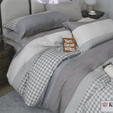 100% King Size Bedding Set Bedsheet and Quilt cover– Duvet Cover 259x220cm, Flat Sheet 279x289cm & 2 Pillowcases