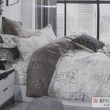 100% King Size Bedding Set Bedsheet and Quilt cover– Duvet Cover 259x220cm, Flat Sheet 279x289cm & 2 Pillowcases