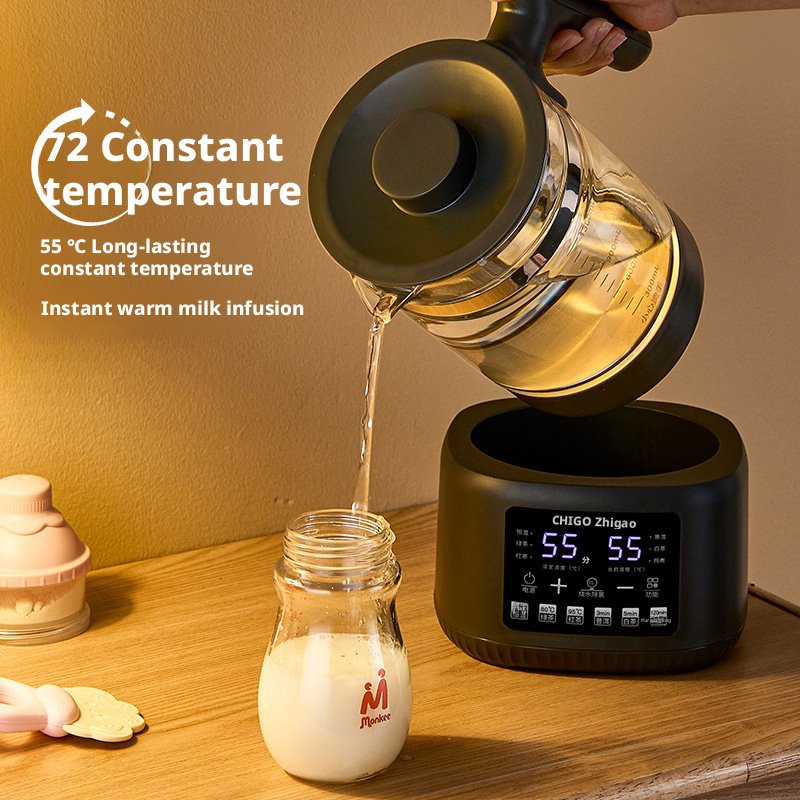 Multifunctional 600W Electric Tea Maker & Infuser Kenya | 1.3L Thickened Glass Tea Kettle, 316 Stainless Steel, 72-Hour Constant Temperature, Auto Shut-Off, Class A Electric Tea Pot Kenya