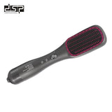 DSP 2-in-1 Ceramic Hair Straightener Brush Kenya | Ionic Straightening Brush with Wet & Dry Function, Anti-Scald, Auto Temperature Lock & Auto Shut-Off, Electric Hair Straightening Comb Kenya