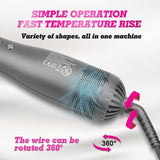 DSP 2-in-1 Ceramic Hair Straightener Brush Kenya | Ionic Straightening Brush with Wet & Dry Function, Anti-Scald, Auto Temperature Lock & Auto Shut-Off, Electric Hair Straightening Comb Kenya