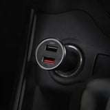 Xiaomi 37W Dual Port Car Charger Kenya | 27W Fast Charging Car Charger, Dual USB High Speed Car Phone Charger, LED Ring Indicator, Compatible All Phones, Xiaomi Car Charger Kenya