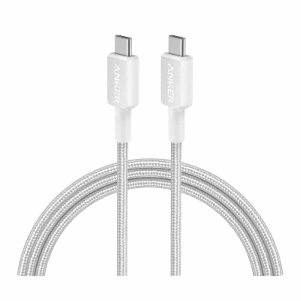 Anker 322 USB-C to USB-C Cable 6ft | 60W Nylon Braided Charging Cable