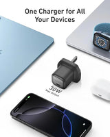Anker Zolo 30W USB-C GaN Charger | PD 3.0 Fast Wall Charger
