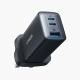Anker PowerPort III 3-Port 65W Pod Charger | Dual USB-C & USB-A Fast Wall Charger