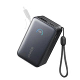 Anker Nano Power Bank 10000mAh 45W | Built-In Retractable USB-C Cable Power Bank