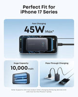 Anker Nano Power Bank 10000mAh 45W | Built-In Retractable USB-C Cable Power Bank
