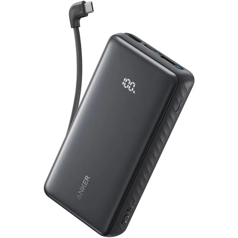 Anker Zolo 20000mAh Power Bank 22.5W | Built-In USB-C Cable & Pass-Through Charging