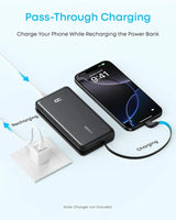 Anker Zolo 20000mAh Power Bank 22.5W | Built-In USB-C Cable & Pass-Through Charging