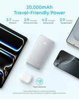 Anker Zolo 20000mAh Power Bank 22.5W | Built-In USB-C Cable & Pass-Through Charging