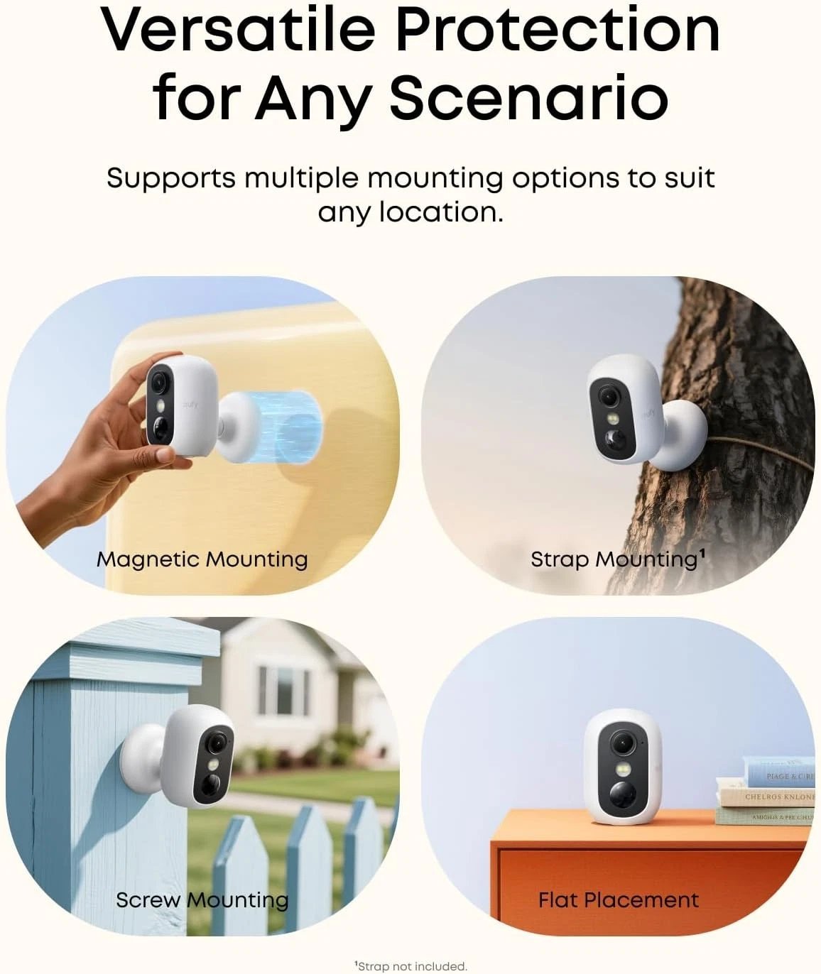 Eufy eufyCam C35 Wireless Security Camera | Indoor & Outdoor IP67 Color Night Vision Camera with AI Detection & Local Storage