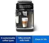 Philips 3300 Series Fully Automatic Coffee Machine | LatteGo, SilentBrew & Coloured Touch Display