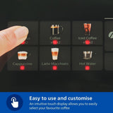 Philips 3300 Series Fully Automatic Coffee Machine | LatteGo, SilentBrew & Coloured Touch Display