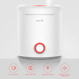 Deerma F300 Ultrasonic Humidifier Manual Air Purifier Rotatable Mist Nozzle Quiet Operation with Activated Carbon Filter for Home & Office (2.5L) White
