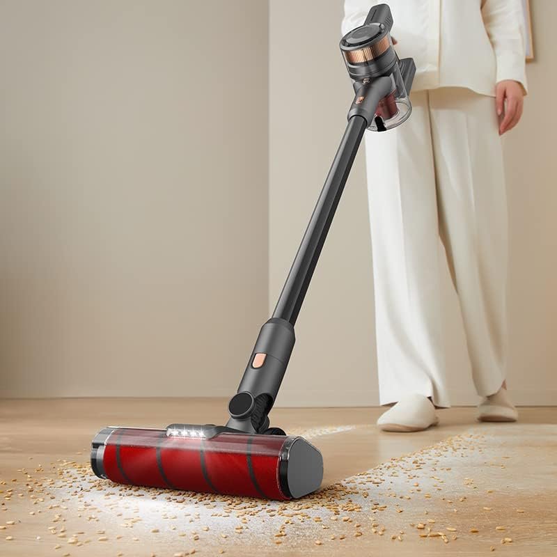 Deerma VC80 Cordless Handheld Vacuum Cleaner 25Kpa Powerful Suction Smart Screen Display 55m Long Battery Life | 1+3 Brush Head | Power Core Micro 6 High-Speed | Double Filter Element |- Black