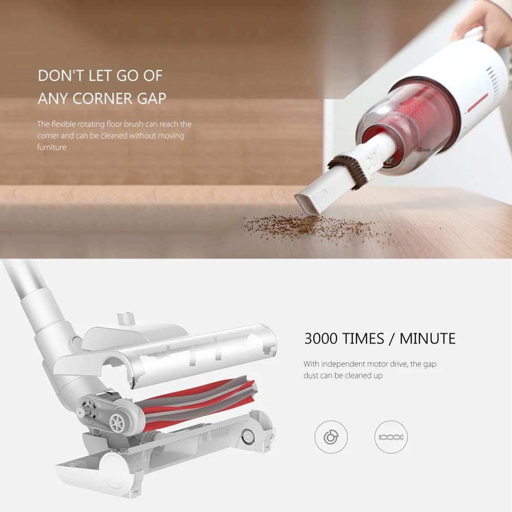 Deerma Handheld Vacuum Cleaner – Lightweight Cordless Rechargeable Hand Vac & Stick Hoover for Home, Car & Pet Hair Cleaning