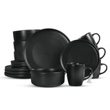 24pcs Black European Porcelain Dinner Set - Elevate Your Nairobi Home