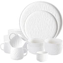 24 Pcs Rock Glazed Ceramic Dinner Set 6 Plates Bowls Mugs Microwave Dishwasher Safe