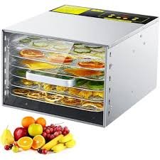 Stainless Steel Food Dehydrator Machine – Fruit, Vegetable, Meat & Herb Dryer with Temperature Control, 6 to 18 Trays