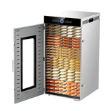 Stainless Steel Food Dehydrator Machine – Fruit, Vegetable, Meat & Herb Dryer with Temperature Control, 6 to 18 Trays