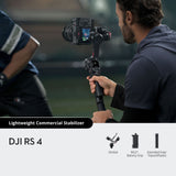DJI RS 4 Gimbal Stabiliser – 3kg Payload, 3-Axis Camera Stabiliser, Native Vertical Shooting, OLED Touchscreen