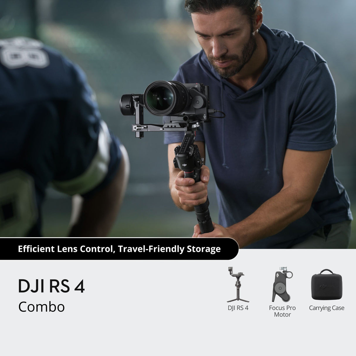 DJI RS 4 Pro Combo Gimbal Stabiliser – 4.5kg Payload, Focus Pro LiDAR, Image Transmitter, Cinema Kit