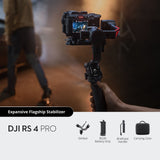 DJI RS 4 Pro Gimbal Stabiliser – 4.5kg Payload, 3-Axis Camera Stabiliser, LiDAR Focus Ready, Cinema Rig