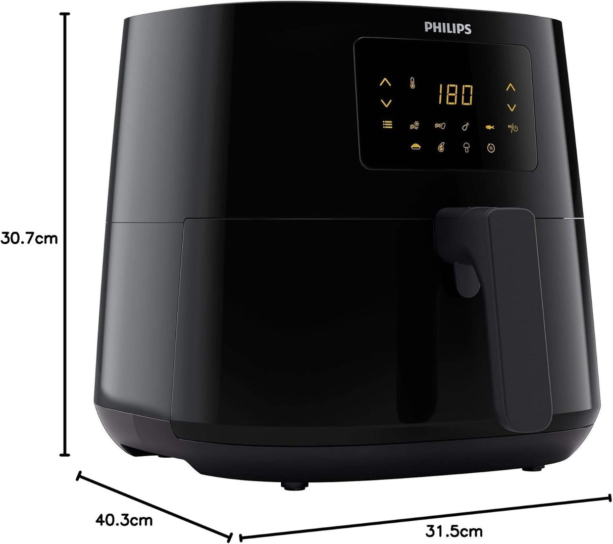 Philips Essential Air Fryer XL 6.2L Airfryer - 90% Less Fat, Touchscreen, 7 Presets, Keep Warm, Fry Bake Grill Roast Reheat