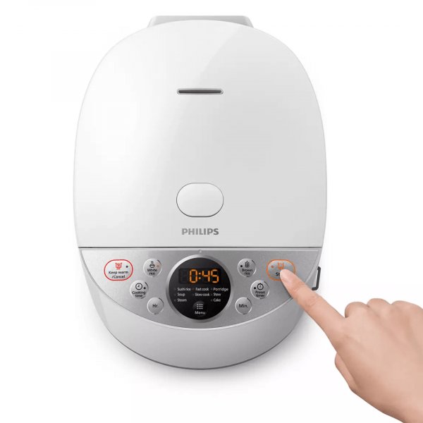Philips Digital Rice Cooker 1.8L - Smart 3D Heating, 10 Cooking Menus, Keep Warm, Digital Display, Detachable Inner Lid