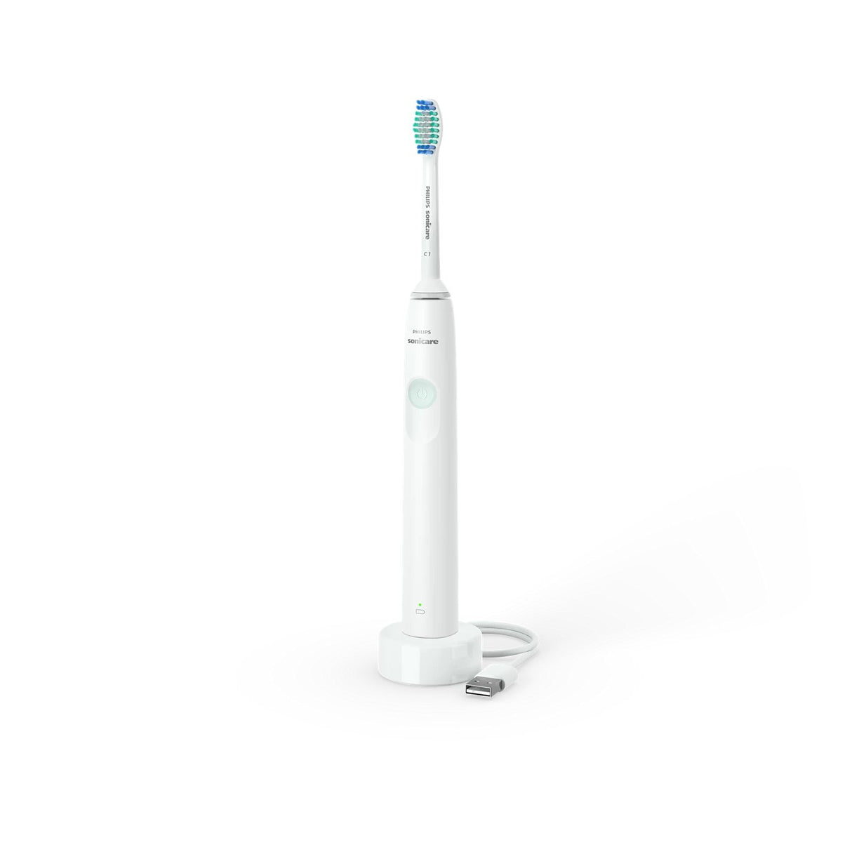 Philips 1100 Series Sonic Electric Toothbrush - Quadpacer & Smart Timer, 3x Better Plaque Removal, 14-Day Battery
