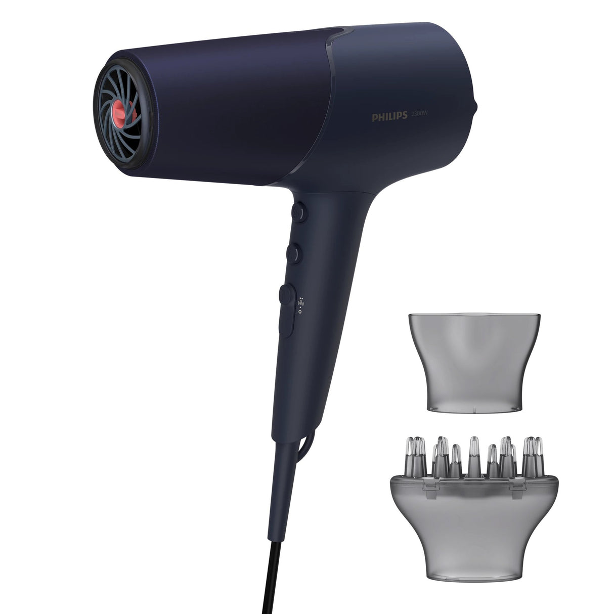 Philips 5000 Series Hair Dryer 2300W - ThermoShield Technology, 4x Ionic Care, 3 Heat & 2 Speed Settings, Slim Nozzle