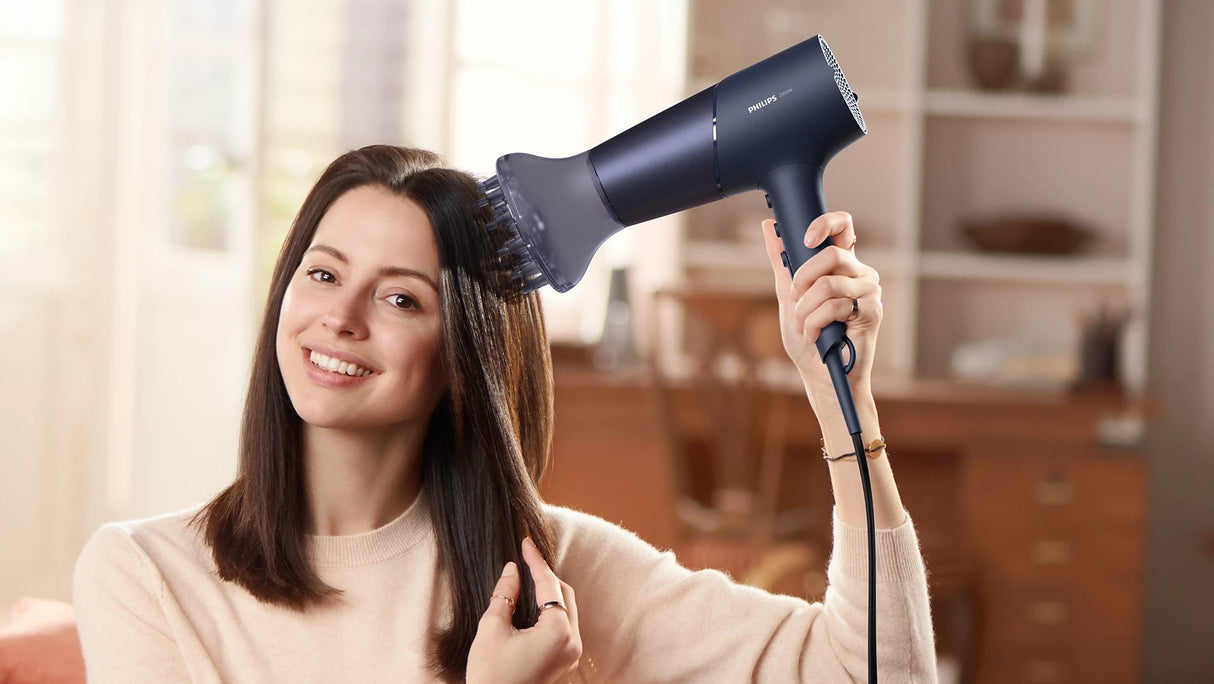 Philips 5000 Series Hair Dryer 2300W - ThermoShield Technology, 4x Ionic Care, 3 Heat & 2 Speed Settings, Slim Nozzle