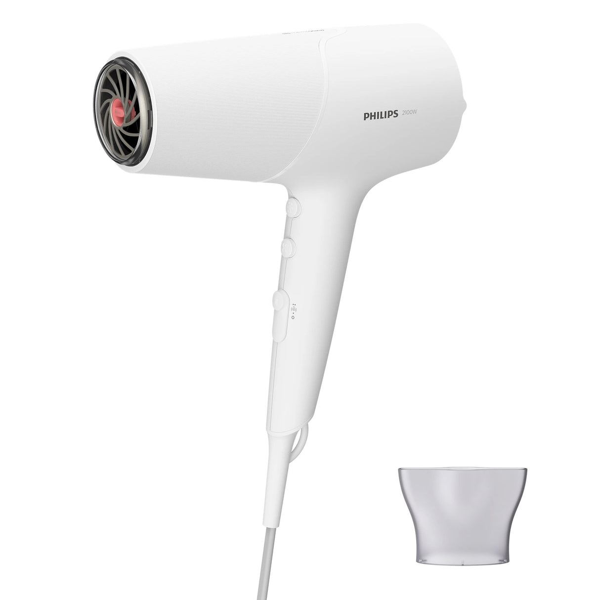 Philips 5000 Series Hair Dryer 2100W - ThermoShield Technology, 2x Ionic Care, 3 Heat & 2 Speed Settings, Slim Nozzle