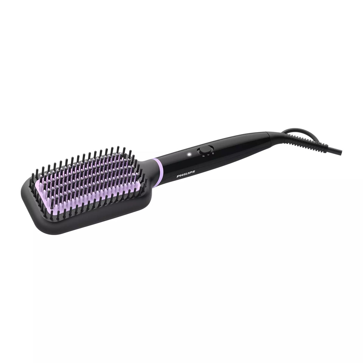 Philips Heated Straightening Brush - ThermoProtect Technology, Tourmaline Ceramic Coating, 2 Temperature Settings