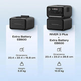 EcoFlow EB600 Extra Battery for RIVER 3 Plus — Longer Runtime | Kenya