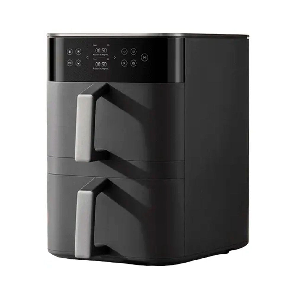 Xiaomi Smart Double Stack Air Fryer 12L – Large Capacity Dual-Basket Air Fryer, 2800W High-Power Rapid 360° Hot Air Cooking, 14 Preset Modes, HD Touch Display, App & Schedule