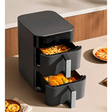 Xiaomi Smart Double Stack Air Fryer 12L – Large Capacity Dual-Basket Air Fryer, 2800W High-Power Rapid 360° Hot Air Cooking, 14 Preset Modes, HD Touch Display, App & Schedule